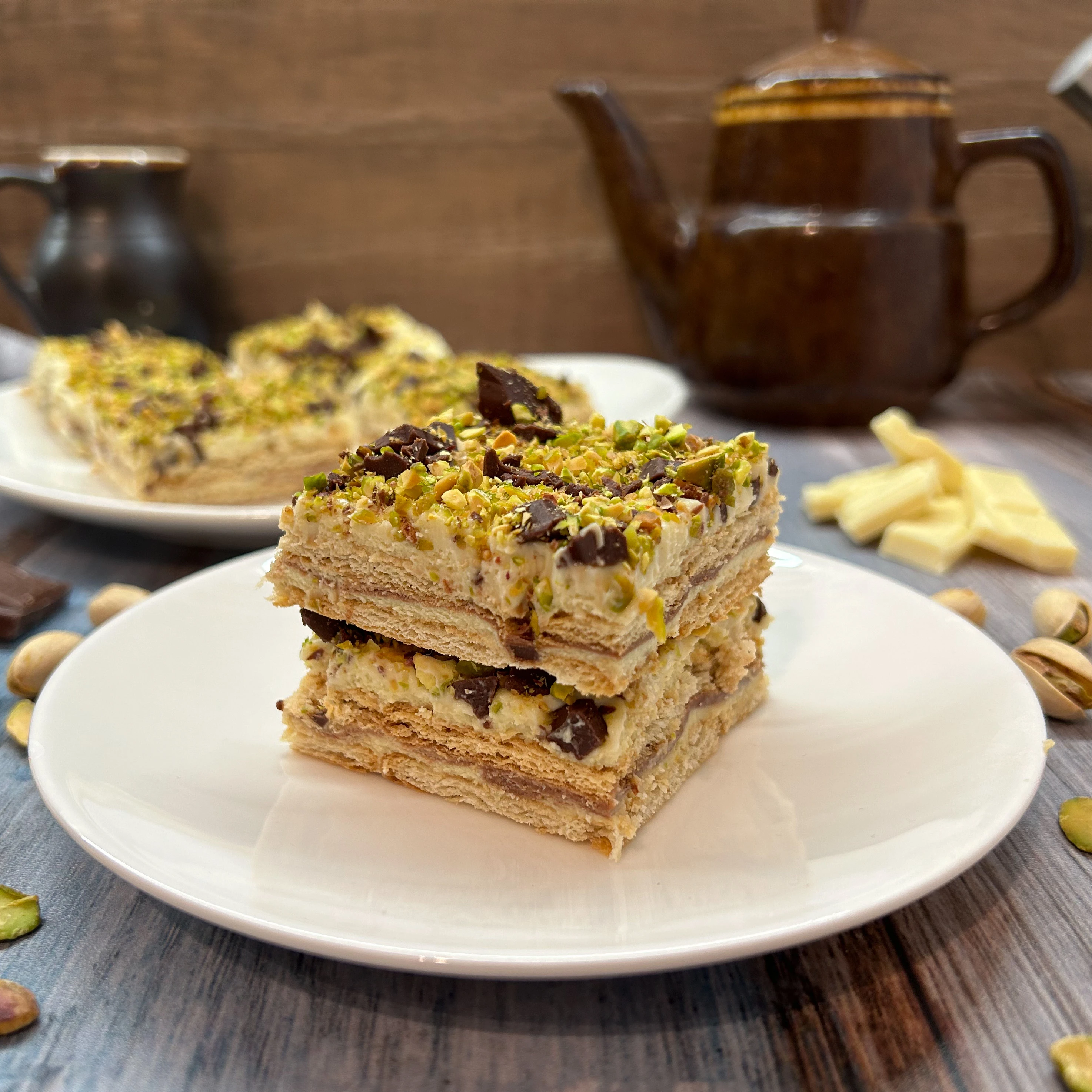 Ciasto pistacjowe z mascarpone