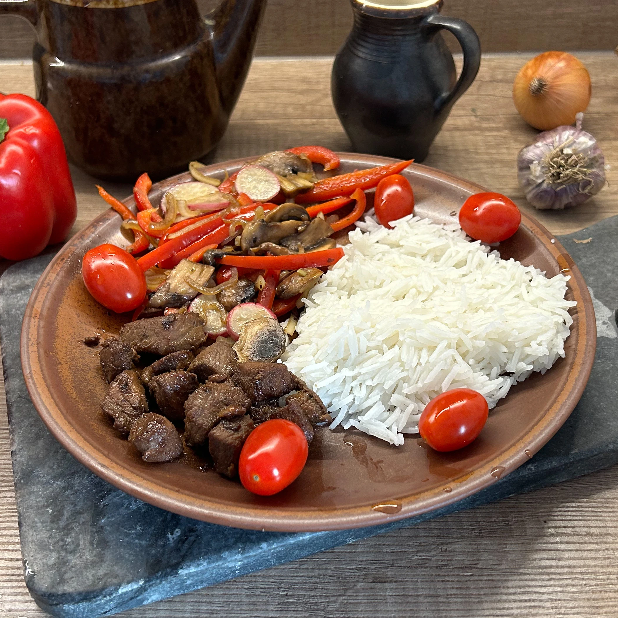 Wołowina z pieczarkami